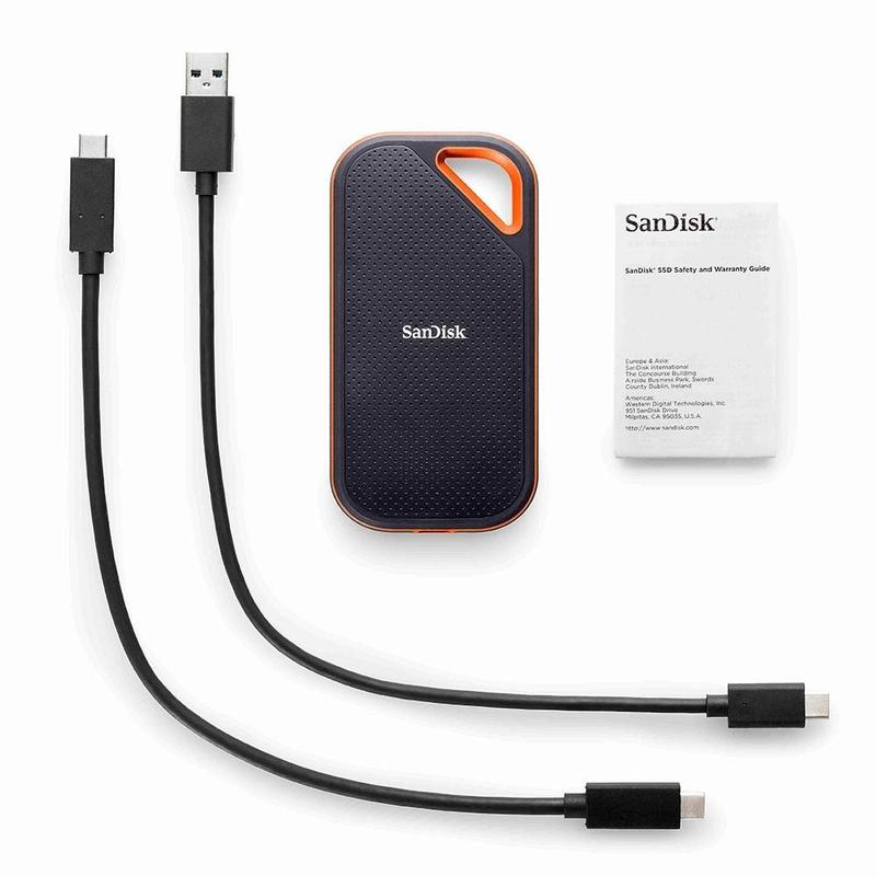 SSD Externo Portátil SanDisk Extreme PRO, 4TB, USB 3.1, Leitura